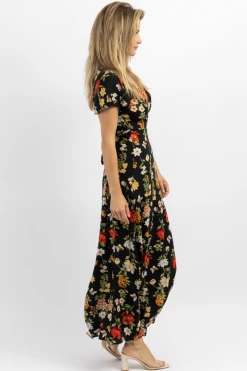 SUGARLIPS WILLA BUTTERLFLY WRAP MAXI DRESS